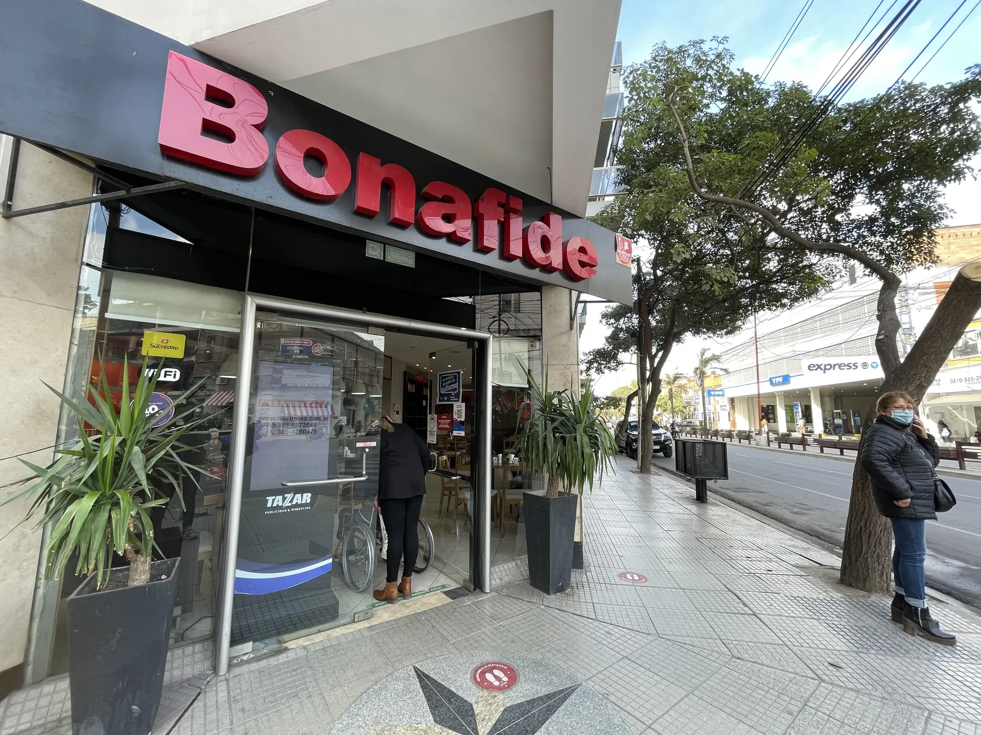 Sucursal de Bonafide en pleno centro